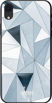 iPhone Xr Hoesje TPU Case - Mirrored Polygon #ffffff