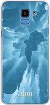 Samsung Galaxy J6 (2018) Hoesje Transparant TPU Case - Ice Stalactite #ffffff