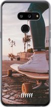 LG G8 ThinQ Hoesje Transparant TPU Case - Skateboarding #ffffff