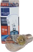 Gloeilampje 15 watt E14 max. 230 Volt voor zoutlamp tafellamp