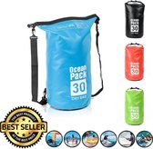 Decopatent® Waterdichte Tas - Dry bag - 30L - Ocean Pack - Dry Sack - Survival Outdoor Rugzak - Drybags - Boottas - Zeiltas -Blauw