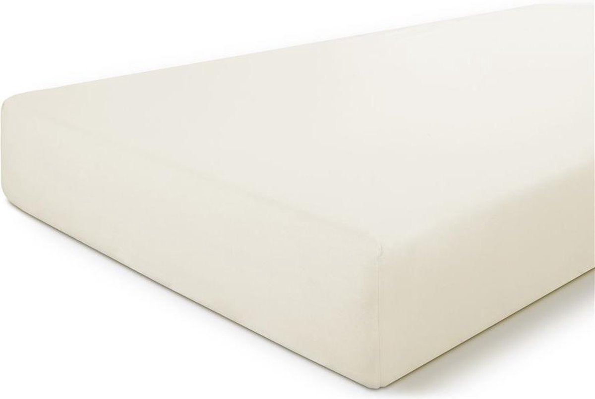 Byrklund Hoeslaken Bed Basics Cotton - 90x220 - 100% Katoen - Off White