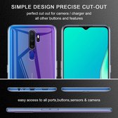 OPPO A5 2020 Silicone hoesje + 2X Tempered Glas Screenprotector