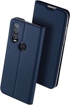 DUX DUCIS - Motorola One Action Wallet Case Slimline - Blauw