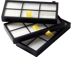 Originele Set Hoogefficiënt AeroForce Filters voor de iRobot Roomba 800 en 900 Serie (3 Stuks)