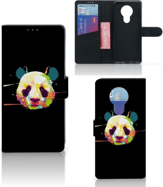 PU Leren Portemonnee Hoesje Compatibel met Nokia 225 4G 2020, Flip Cover met Magneet, Kaartsleuven en Standaardfunctie (Zwart