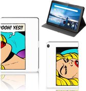Case Lenovo Tablet M10 Hoes met Standaard Popart Oh Yes
