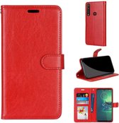 Motorola Moto G8 Power Lite hoesje book case rood