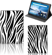 Standcase Hoesje Lenovo Tablet M10 Hoesje met Standaard Zebra