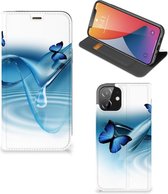 Telefoonhoesje Portemonnee Geschikt voor iPhone 12 | Geschikt voor iPhone 12 Pro Smart Cover Vlinders
