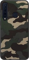ADEL Siliconen Back Cover Softcase Hoesje Geschikt voor Samsung Galaxy A9 (2018) - Camouflage Stoer