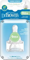 Dr. Brown's Options+ Anti-colic Y-speen - Voor Standaard Halsfles - 2 Stuks