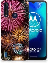 Smartphonehoesje Motorola Moto G8 Power Lite Smartphone hoesje Vuurwerk