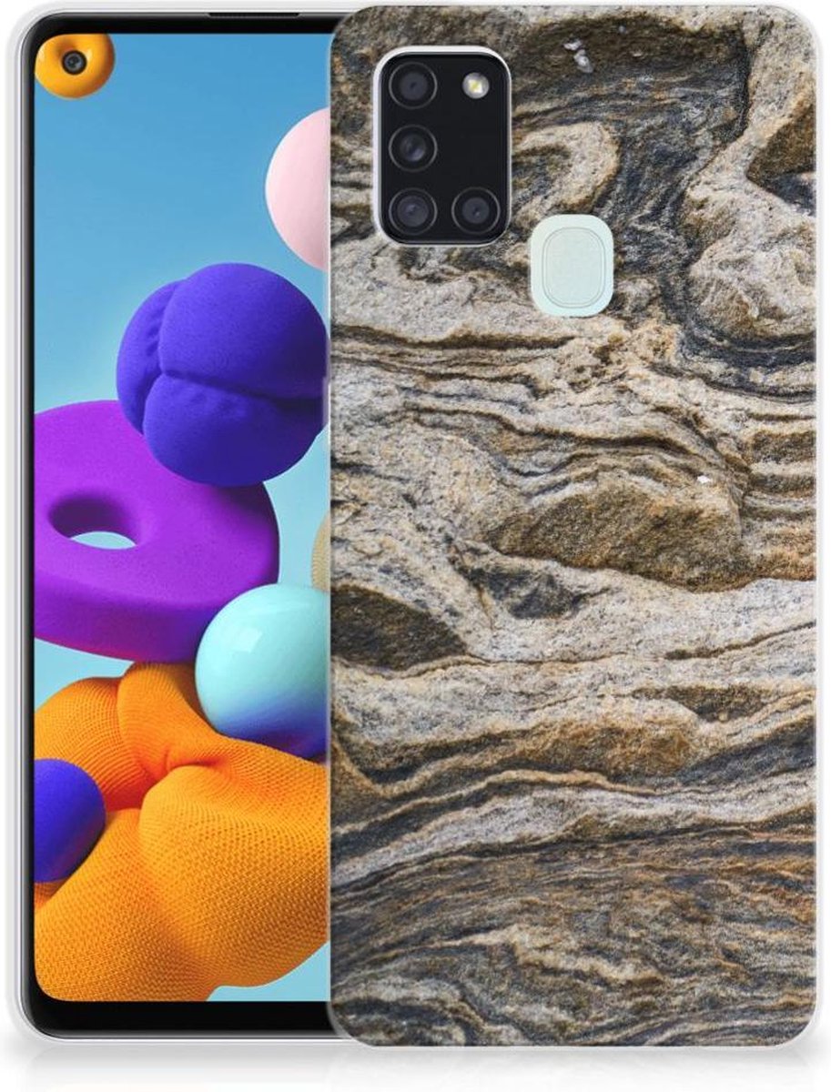 Samsung Galaxy A21s TPU Siliconen Hoesje Steen