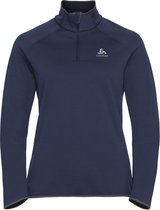 Odlo Midlayer 1/2 zip CARVE CERAMIWARM BLAUW - Maat L