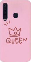 ADEL Siliconen Back Cover Softcase Hoesje Geschikt Voor Samsung Galaxy A9 (2018) - Queen Roze