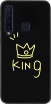 ADEL Siliconen Back Cover Softcase Hoesje Geschikt voor Samsung Galaxy A9 (2018) - King Goud