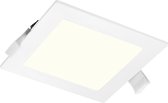 LED Downlight Slim Pro - Aigi Suno - Inbouw Vierkant 16W - Natuurlijk Wit 4000K - Mat Wit - Kunststof - BES LED