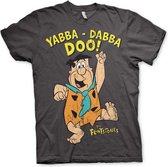 The Flintstones Heren Tshirt -L- Yabba-Dabba-Doo Grijs