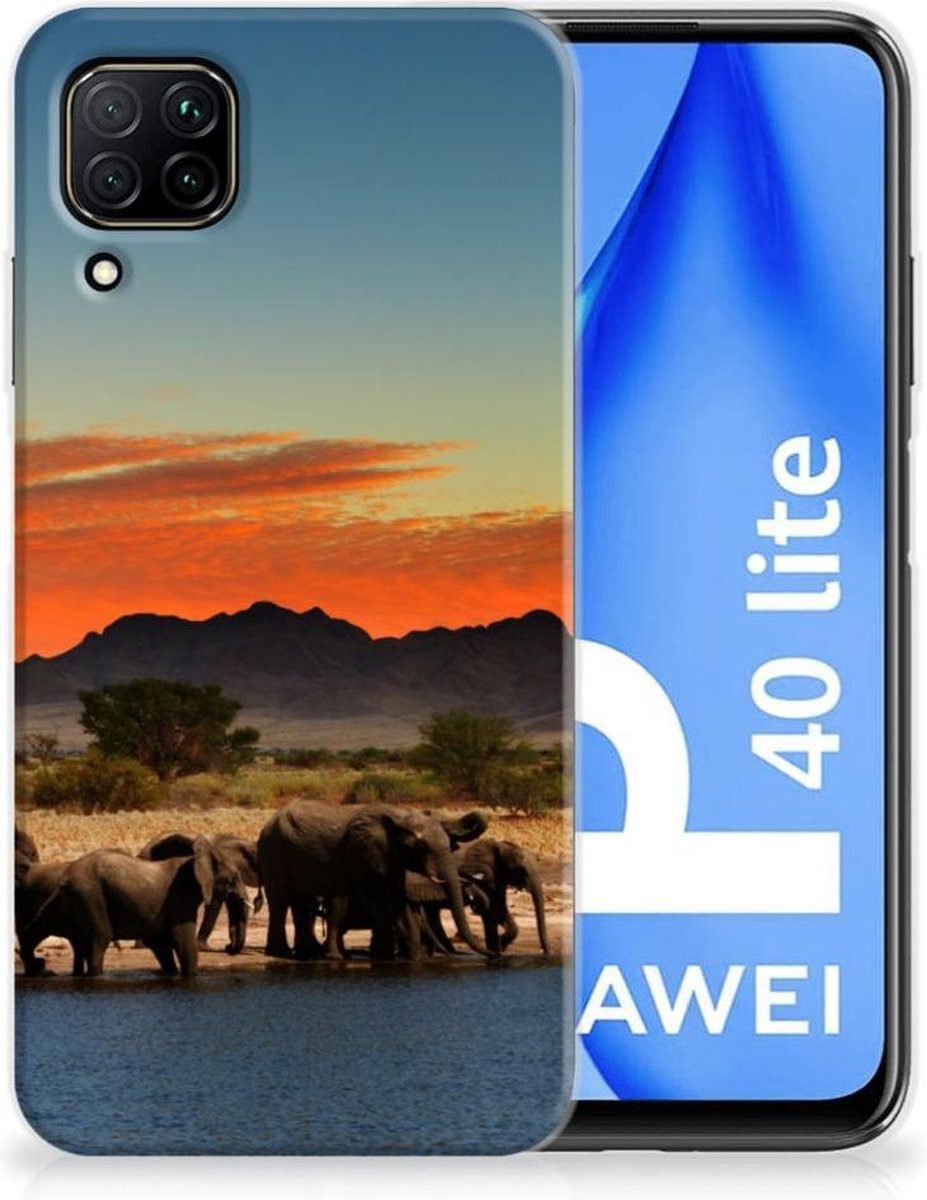 Huawei P40 Lite TPU Hoesje Olifanten
