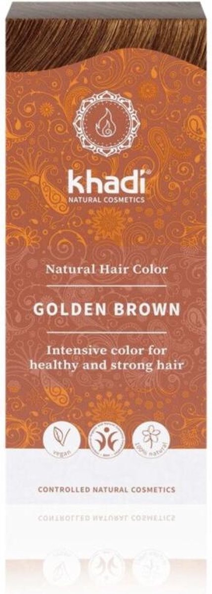 Khadi Haarkleuring Golden Brown 100 gr
