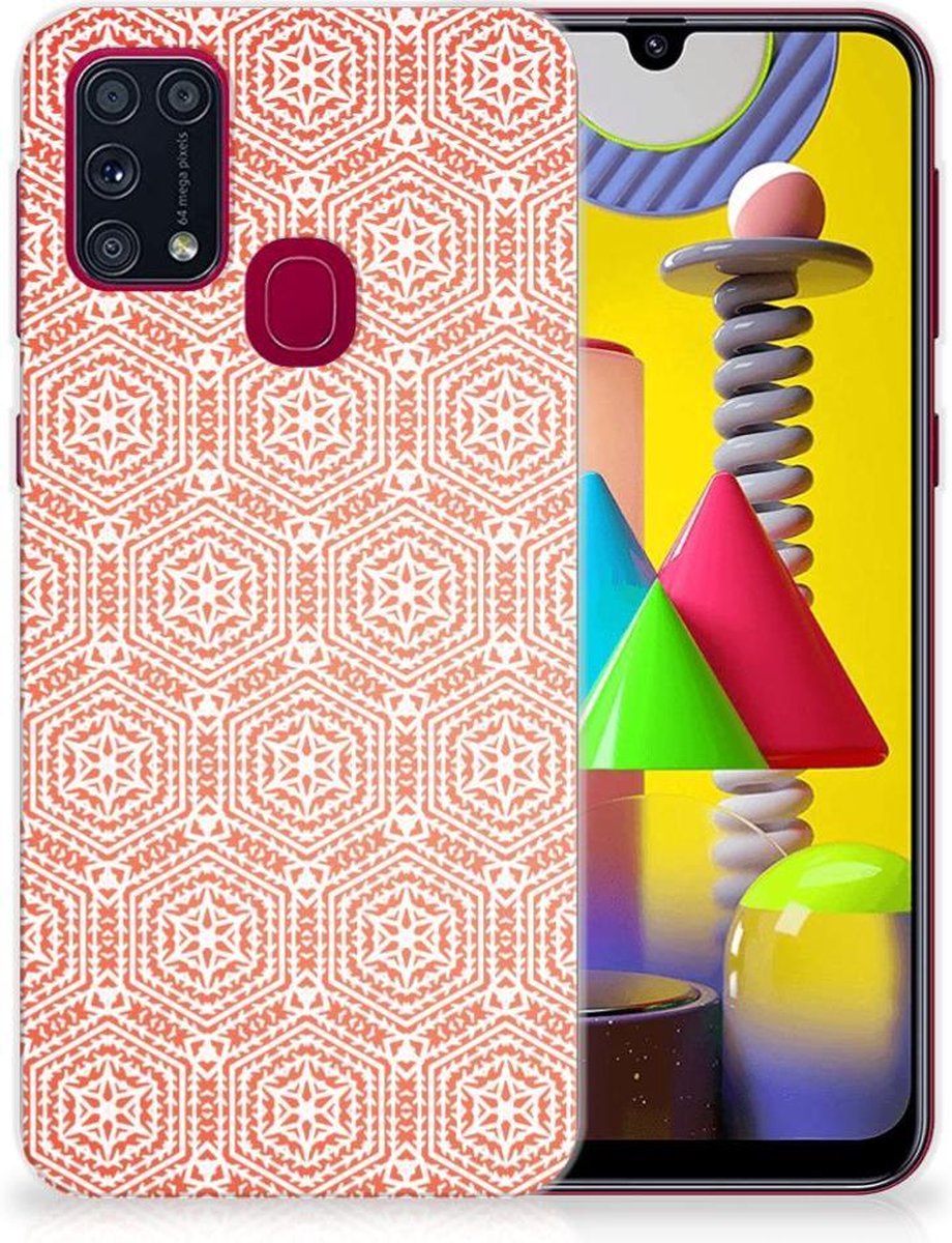 TPU Hoesje voor Samsung Galaxy M31 TPU bumper Pattern Orange