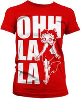 Betty Boop Dames Tshirt -2XL- Ohh La La Rood