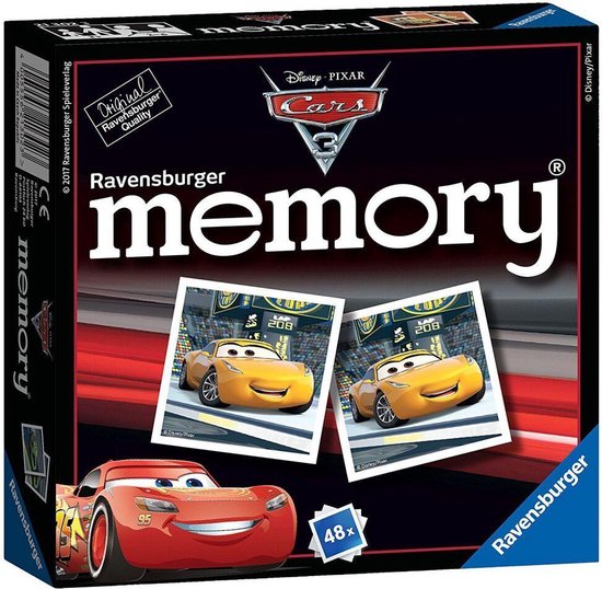 Afbeelding van het spel Ravensburger Disney Cars 3 Memory - 48 Kaartjes