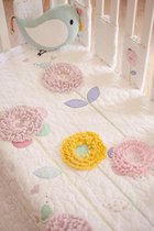 Bizzi Growin Babydeken Primerose 110 X 130 Cm Katoen Wit/roze
