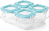 OXO Tot Diepvriesbakjes - Glas - 4 stuks - Aqua