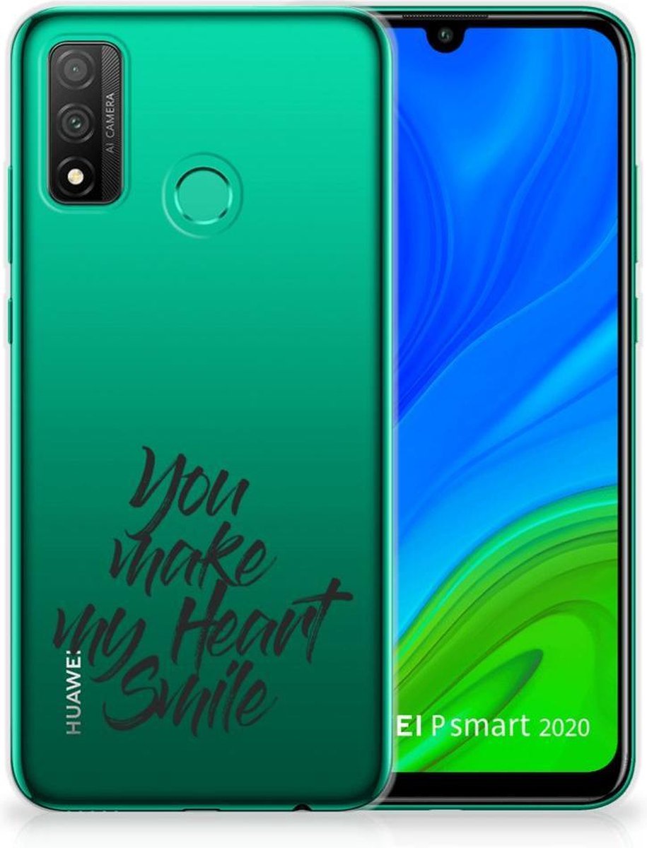 Huawei P Smart 2020 Siliconen hoesje met naam Heart Smile