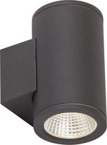 AEG lamp Argo LED buitenwandlamp 2 lichts antraciet | 2x 6W LED geïntegreerd (COB), (550lm, 3000K) | Schaal A ++ tot E | IP-beschermingsklasse: 54 - spatwaterdicht