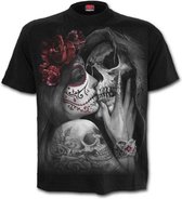 Spiral Heren Tshirt -M- DEAD KISS Zwart