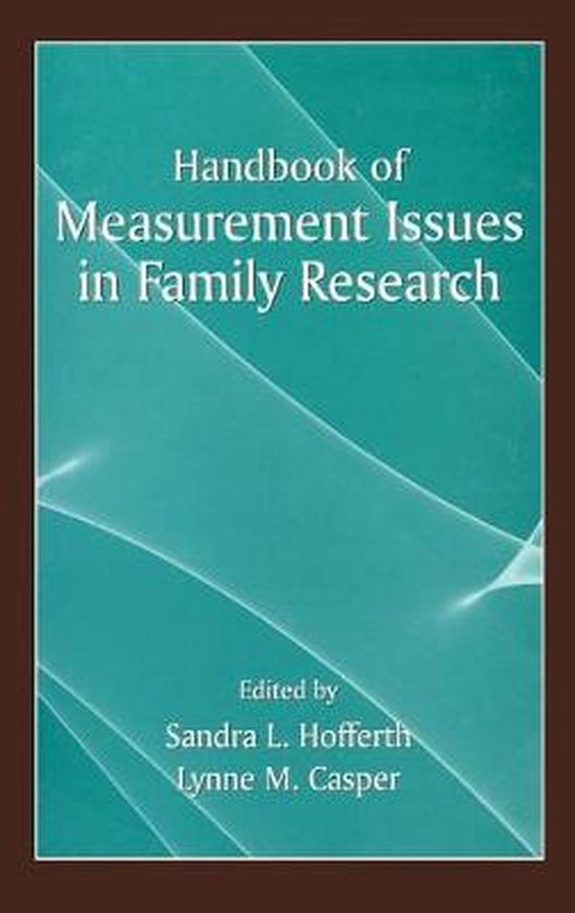Handbook of Measurement Issues in Family Research - cover