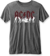 AC/DC Heren Tshirt -XL- Silhouettes Grijs