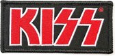 Kiss Patch Red Logo Zwart