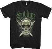 Sublime Heren Tshirt -XL- Long Beach Zwart