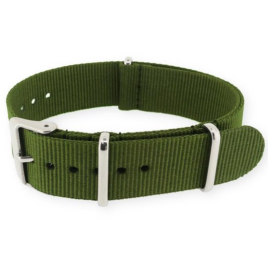 Bracelet de montre OTAN G10 Bracelet en nylon militaire vert armée 21 mm
