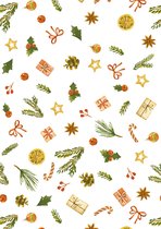 Kerst papier Traditioneel Xmas - Vellen: Plano: 50x70 - 500st - K691936-1-Pla