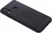 Brushed Backcover Huawei P20 Lite - Zwart / Black