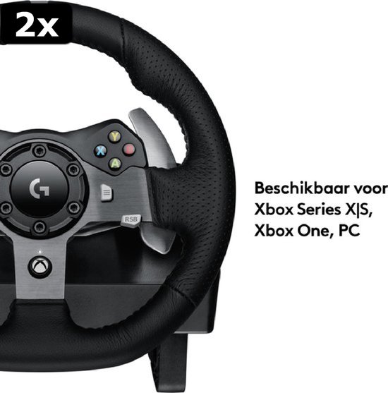 2x Logitech G920 Driving Force - Volant et Pédales de course - Xbox Series  X|S, Xbox... | bol.com