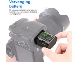 Neewer® - Batterijvervanging voor Sony NP-FZ100 - Geschikt voor Sony FX3 - a1 - a9 - a9 II - a7R III - a7R IV - a7S III - a7 III - a7 IV - a6600 a7C camera's - 7.2v 2280mAh 16.4Wh - Oplaadbare Li- ion batterij