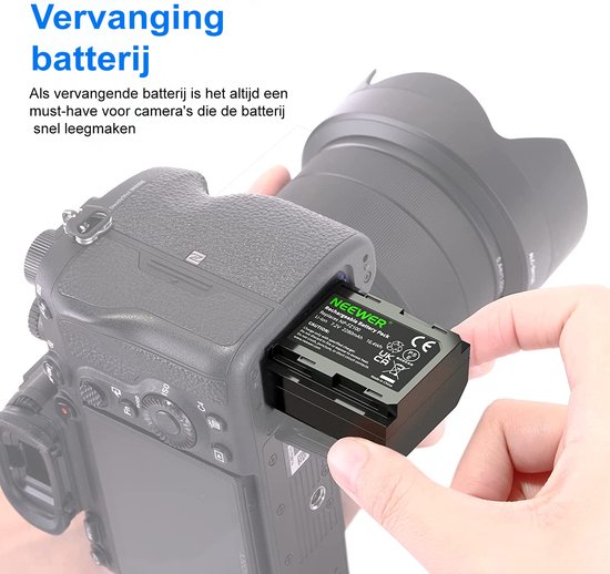 Batteria Ricambio Sony NP-FZ100 - 2280mAh, Litio, Compatibile Con A7III, A7IV, FX3, A9 E Altri