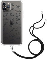 iPhone 11 Pro Hoesje met Koord Formula 1 Tracks - Designed by Cazy