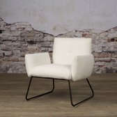 SIDD Dante coffeechair - fabric Teddy MJ8-1 White