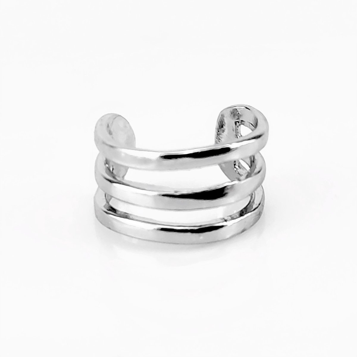 XUPING Gerhodineerd Fake Helix-Oorpiercing Triple Ring
