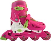 Move Blitz Skates  Inlineskates - Maat 35-38 - Meisjes - roze/wit/groen