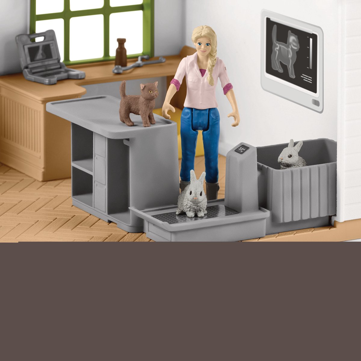 schleich FARM WORLD Speelfigurenset - Dierenarts Praktijk en Huisdieren - Kinderspeelgoed - vanaf 5 jaar - 27 Onderdelen - 42502 — afbeelding 20