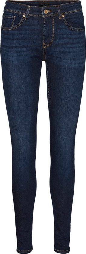 Vero Moda Jeans Vmlux Mr Slim Jeans Ri347 Ga Noos 10249477 Dark Blue Denim Femmes Taille - W28 X L32