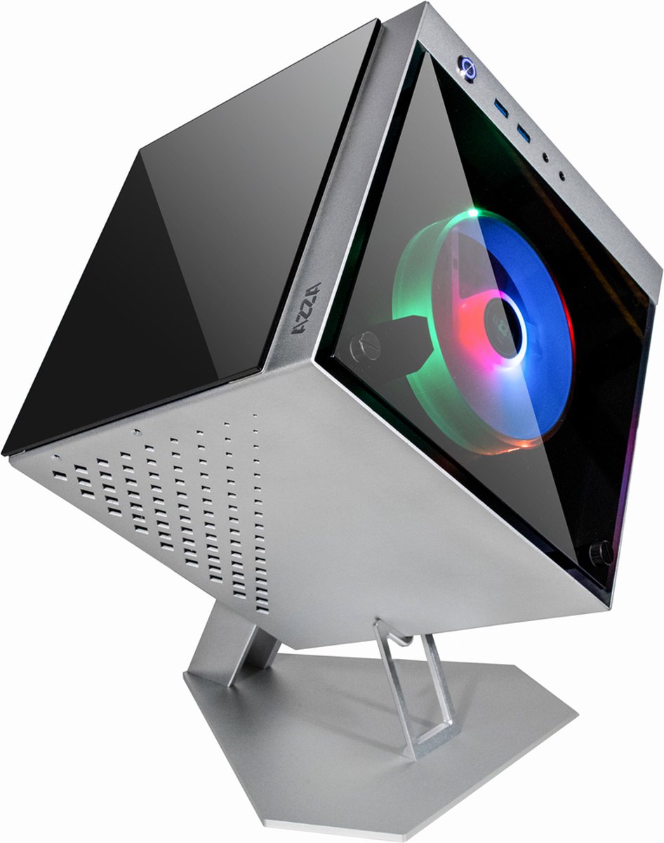 AZZA Cube Mini 805 2x USB-A 3.2 (5 Gbit/s), 2x Audio, Window-kit